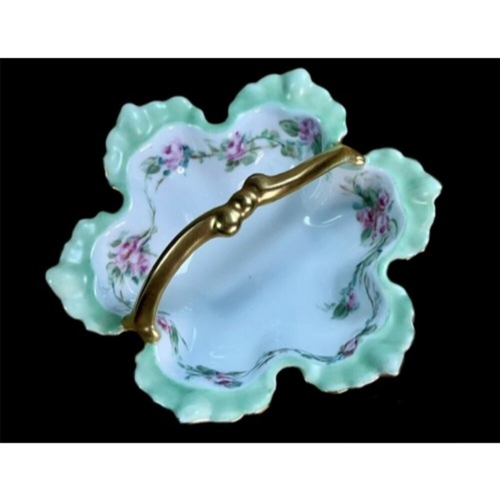 Noritake Nippon Candy Trinket Dish Hand Painted Fine Porcelain Antique Japan 6"